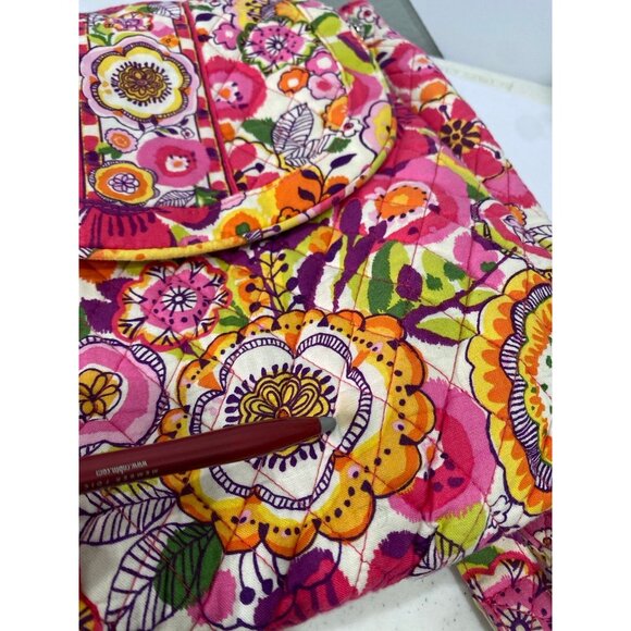 Vera Bradley Pink Purple Convertible Backpack Tote Purse -Clementine Pattern main image 5